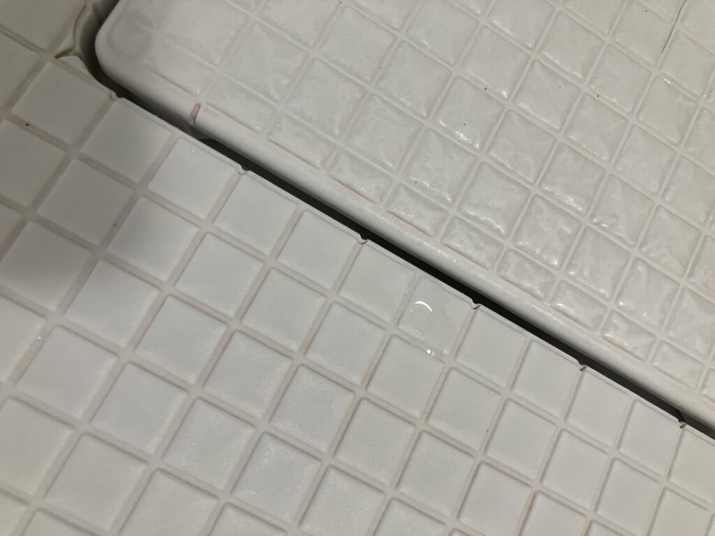 お風呂床赤カビ