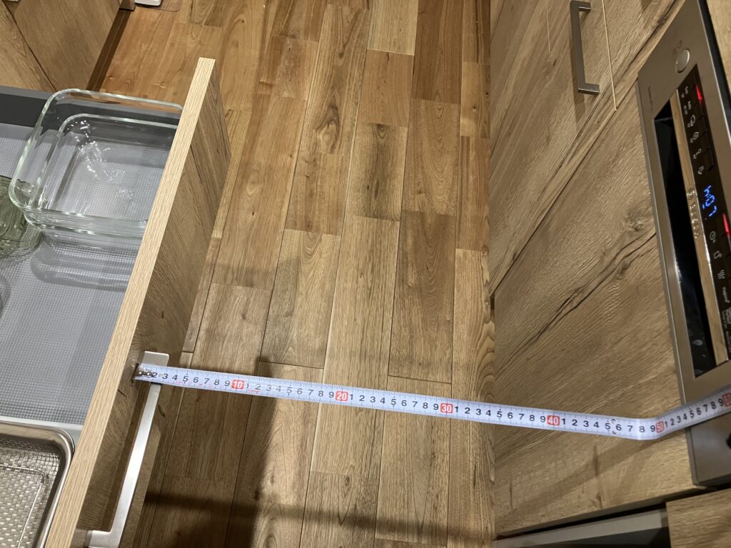 キッチン通路幅